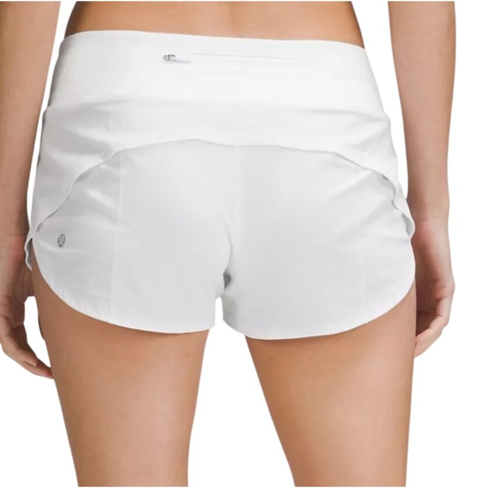 Lululemon Speed Up Low-Rise Lined Short White SIZE 8